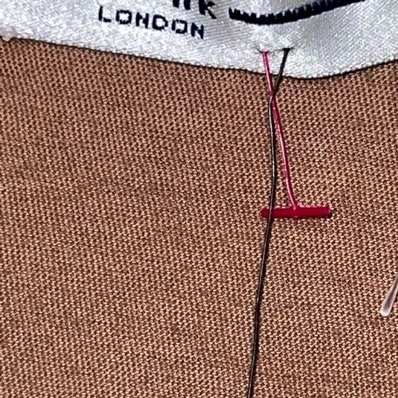 NWT Blank London Anthropologie Handmade Silk Leather Bodycon Dress Sz L $400 - Picture 3 of 7